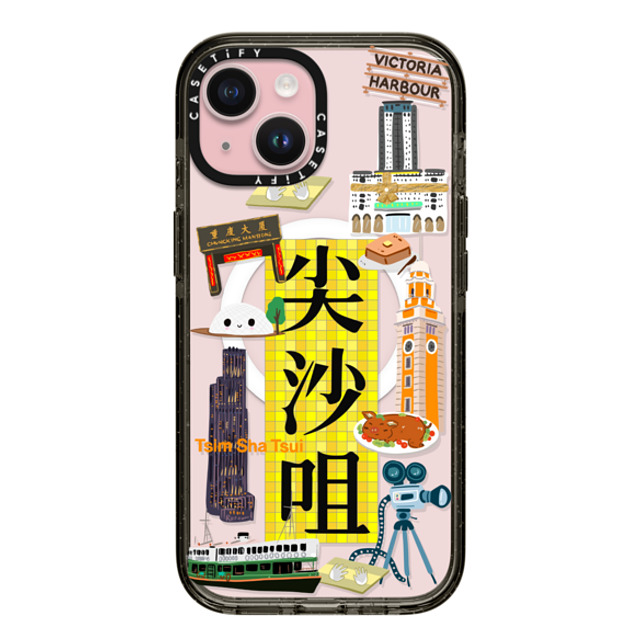 CASETiFY iPhone 15 Case ブラック インパクトケース MagSafe対応 District - Tsim Sha Tsui Case (HK Exclusive) zayla zhou Mother's Day CASETiFY iPhone 15 Case ブラック インパクトケース MagSafe対応 District - Tsim Sha Tsui Case (HK Exclusive) zayla zhou Mother's Day