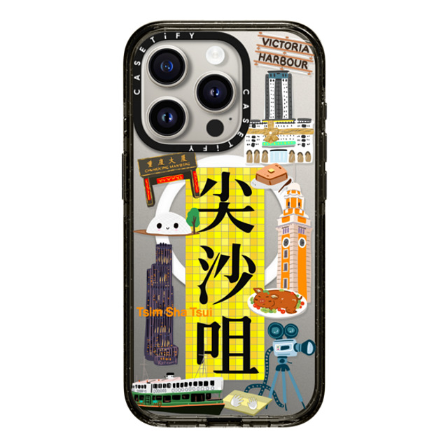 CASETiFY iPhone 15 Pro Case ブラック インパクトケース MagSafe対応 District - Tsim Sha Tsui Case (HK Exclusive) zayla zhou Mother's Day CASETiFY iPhone 15 Pro Case ブラック インパクトケース MagSafe対応 District - Tsim Sha Tsui Case (HK Exclusive) zayla zhou Mother's Day