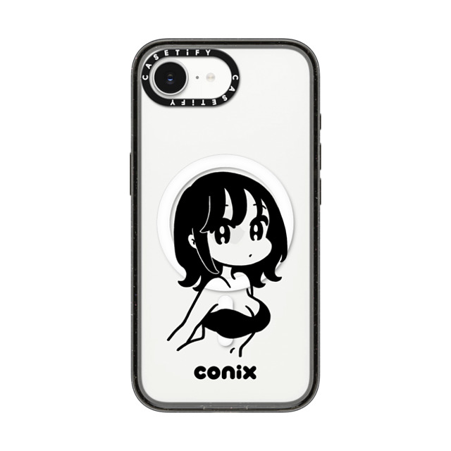 conix x CASETiFY iPhone 16e ケース Portraiture ブラック インパクトケース MagSafe対応 Girl '22 Back to School conix x CASETiFY iPhone 16e ケース Portraiture ブラック インパクトケース MagSafe対応 Girl '22 Back to School