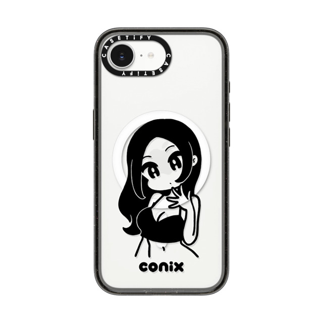 conix x CASETiFY iPhone 16e ケース Portraiture ブラック インパクトケース MagSafe対応 Girl'23 Back to School conix x CASETiFY iPhone 16e ケース Portraiture ブラック インパクトケース MagSafe対応 Girl'23 Back to School