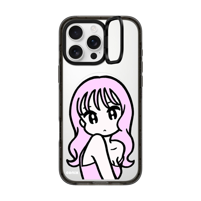 conix x CASETiFY iPhone 16 Pro Max ケース Portraiture ブラック インパクトリングスタンドケース MagSafe対応 Don't forget Father's Day conix x CASETiFY iPhone 16 Pro Max ケース Portraiture ブラック インパクトリングスタンドケース MagSafe対応 Don't forget Father's Day