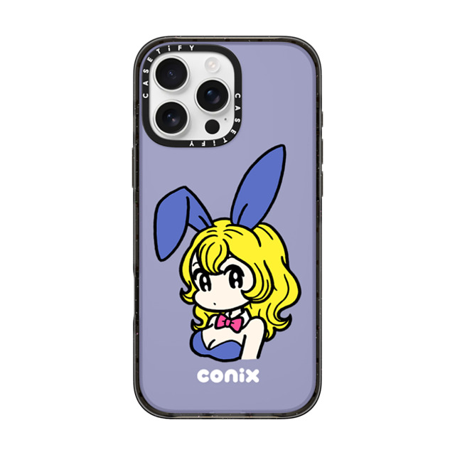 conix x CASETiFY iPhone 16 Pro Max Case Portraiture Black Impact Case Bunny Mother's Day conix x CASETiFY iPhone 16 Pro Max Case Portraiture Black Impact Case Bunny Mother's Day