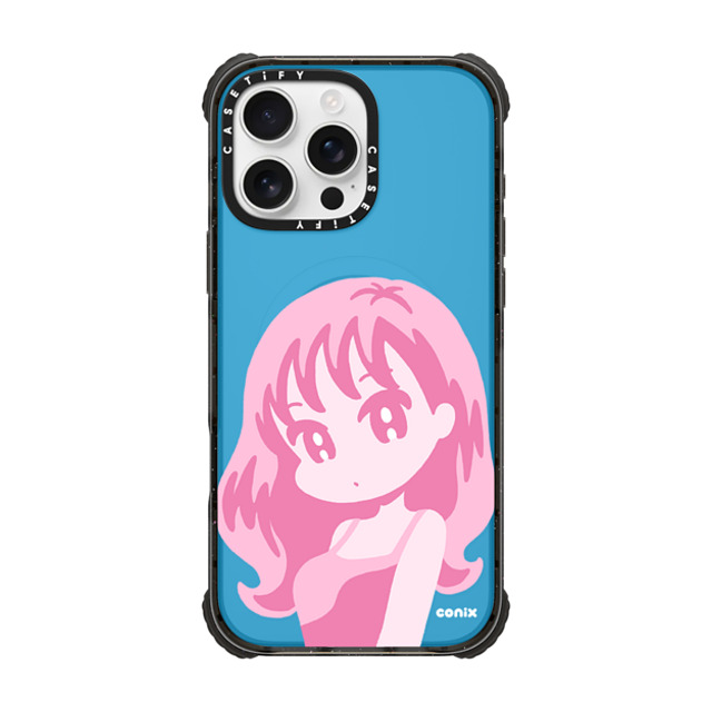 conix x CASETiFY iPhone 16 Pro Max ケース Portraiture ブラック ウルトラ インパクトケース MagSafe 対応 conix girl Father's Day conix x CASETiFY iPhone 16 Pro Max ケース Portraiture ブラック ウルトラ インパクトケース MagSafe 対応 conix girl Father's Day