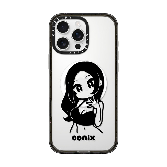 conix x CASETiFY iPhone 16 Pro Max ケース Portraiture ブラック インパクトケース MagSafe対応 Girl'23 Father's Day conix x CASETiFY iPhone 16 Pro Max ケース Portraiture ブラック インパクトケース MagSafe対応 Girl'23 Father's Day