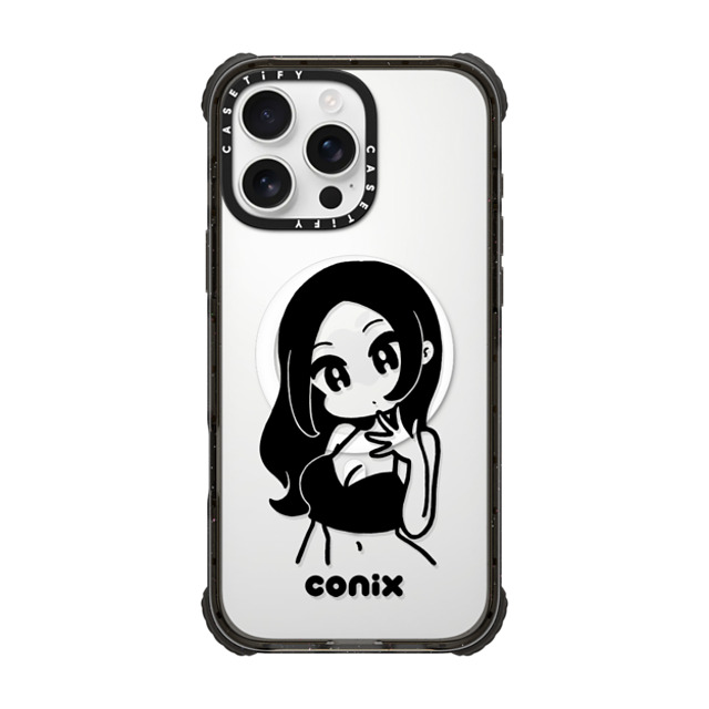 conix x CASETiFY iPhone 16 Pro Max ケース Portraiture ブラック ウルトラ インパクトケース MagSafe 対応 Girl'23 Father's Day conix x CASETiFY iPhone 16 Pro Max ケース Portraiture ブラック ウルトラ インパクトケース MagSafe 対応 Girl'23 Father's Day