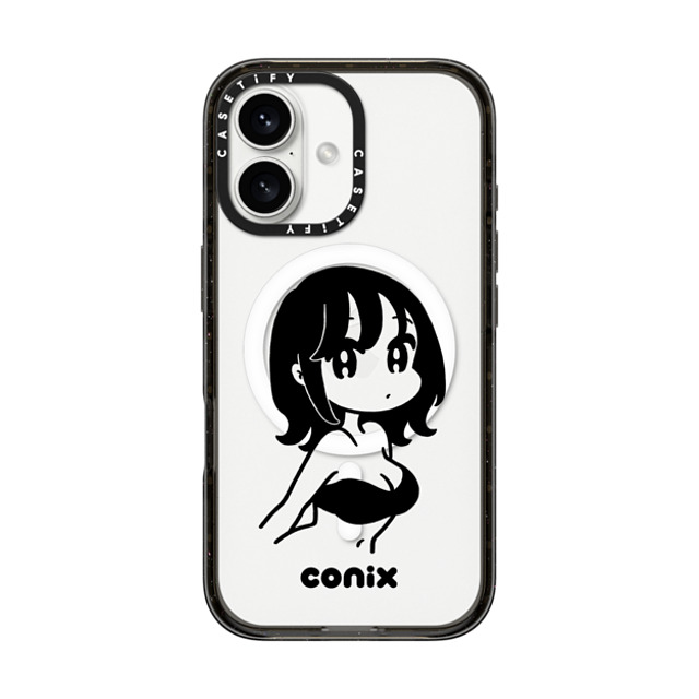 conix x CASETiFY iPhone 16 Case Portraiture Black Impact Case MagSafe Compatible Girl '22 Father's Day conix x CASETiFY iPhone 16 Case Portraiture Black Impact Case MagSafe Compatible Girl '22 Father's Day