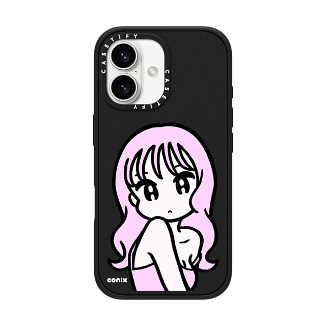 conix x CASETiFY iPhone 16 ケース Portraiture マットブラック インパクトケース MagSafe対応 Don't forget Father's Day conix x CASETiFY iPhone 16 ケース Portraiture マットブラック インパクトケース MagSafe対応 Don't forget Father's Day