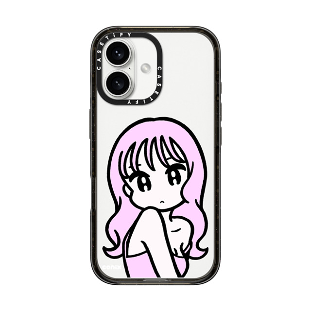 conix x CASETiFY iPhone 16 ケース Portraiture ブラック インパクトケース Don't forget Father's Day conix x CASETiFY iPhone 16 ケース Portraiture ブラック インパクトケース Don't forget Father's Day