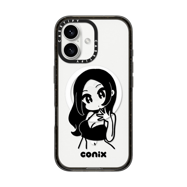 conix x CASETiFY iPhone 16 ケース Portraiture ブラック インパクトケース MagSafe対応 Girl'23 Father's Day conix x CASETiFY iPhone 16 ケース Portraiture ブラック インパクトケース MagSafe対応 Girl'23 Father's Day