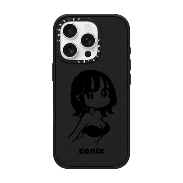 conix x CASETiFY iPhone 16 Pro ケース Portraiture マットブラック インパクトケース MagSafe対応 Girl '22 Father's Day conix x CASETiFY iPhone 16 Pro ケース Portraiture マットブラック インパクトケース MagSafe対応 Girl '22 Father's Day