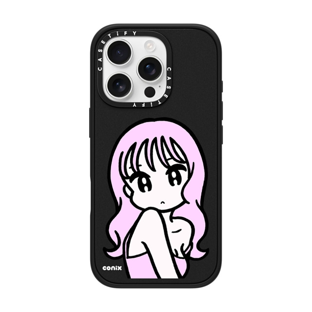 conix x CASETiFY iPhone 16 Pro Case Portraiture Matte Black Impact Case MagSafe Compatible Don't forget Father's Day conix x CASETiFY iPhone 16 Pro Case Portraiture Matte Black Impact Case MagSafe Compatible Don't forget Father's Day