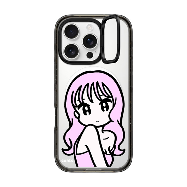 conix x CASETiFY iPhone 16 Pro Case Portraiture ブラック インパクトリングスタンドケース MagSafe対応 Don't forget Mother's Day conix x CASETiFY iPhone 16 Pro Case Portraiture ブラック インパクトリングスタンドケース MagSafe対応 Don't forget Mother's Day
