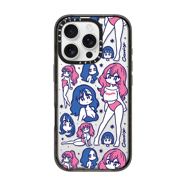 conix x CASETiFY iPhone 16 Pro Case Portraiture Black インパクトケース Flakes Mother's Day conix x CASETiFY iPhone 16 Pro Case Portraiture Black インパクトケース Flakes Mother's Day
