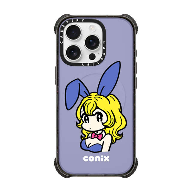 conix x CASETiFY iPhone 16 Pro ケース Portraiture ブラック ウルトラ インパクトケース MagSafe 対応 Bunny Mother's Day conix x CASETiFY iPhone 16 Pro ケース Portraiture ブラック ウルトラ インパクトケース MagSafe 対応 Bunny Mother's Day