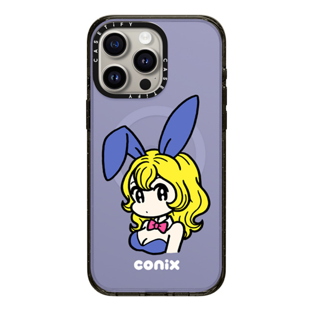 conix x CASETiFY iPhone 15 Pro Max Case Portraiture Black Impact Case MagSafe Compatible Bunny Back to School conix x CASETiFY iPhone 15 Pro Max Case Portraiture Black Impact Case MagSafe Compatible Bunny Back to School