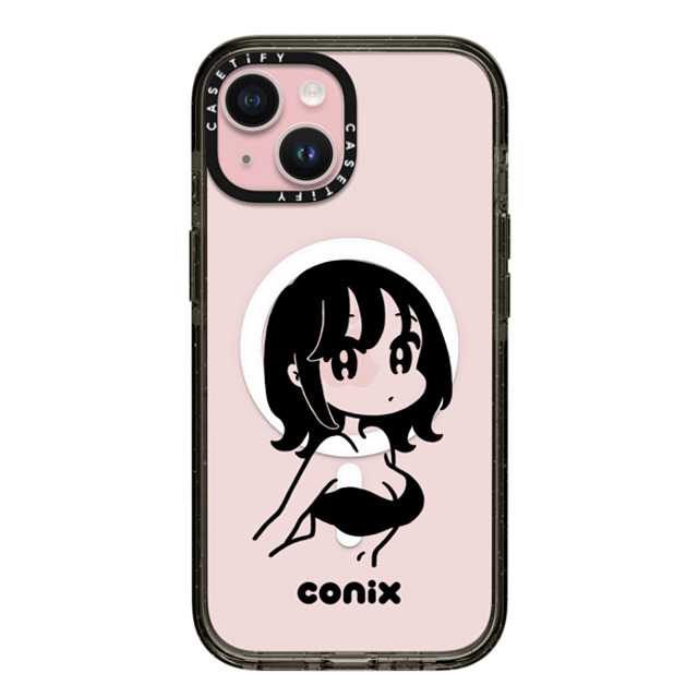 conix x CASETiFY iPhone 15 ケース Portraiture ブラック インパクトケース MagSafe対応 Girl '22 Father's Day conix x CASETiFY iPhone 15 ケース Portraiture ブラック インパクトケース MagSafe対応 Girl '22 Father's Day