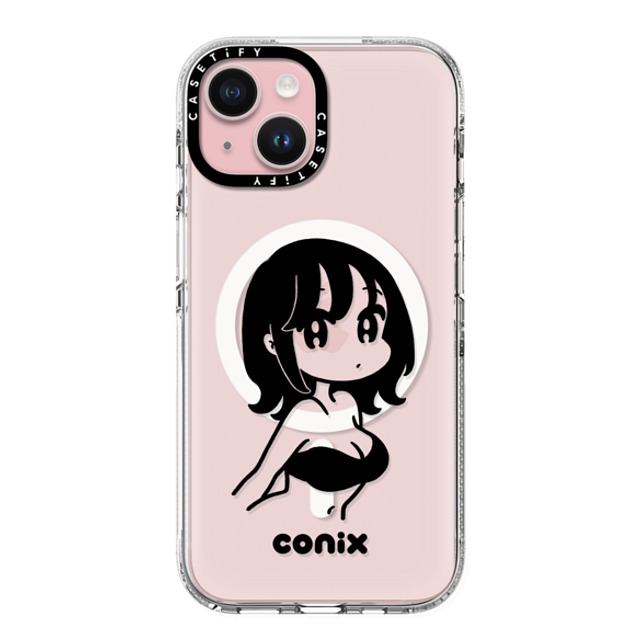 conix x CASETiFY iPhone 15 ケース Portraiture クリア クリア ケース MagSafe対応 Girl '22 Back to School conix x CASETiFY iPhone 15 ケース Portraiture クリア クリア ケース MagSafe対応 Girl '22 Back to School