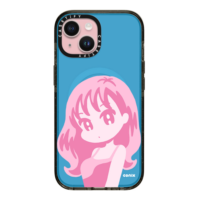 conix x CASETiFY iPhone 15 ケース Portraiture ブラック インパクトケース MagSafe対応 conix girl Father's Day conix x CASETiFY iPhone 15 ケース Portraiture ブラック インパクトケース MagSafe対応 conix girl Father's Day