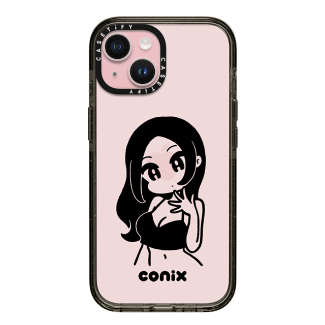 conix x CASETiFY iPhone 15 Case Portraiture ブラック インパクトケース Girl'23 Mother's Day conix x CASETiFY iPhone 15 Case Portraiture ブラック インパクトケース Girl'23 Mother's Day