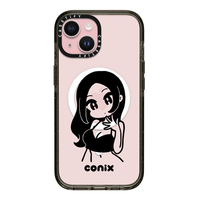 conix x CASETiFY iPhone 15 ケース Portraiture ブラック インパクトケース MagSafe対応 Girl'23 Father's Day conix x CASETiFY iPhone 15 ケース Portraiture ブラック インパクトケース MagSafe対応 Girl'23 Father's Day