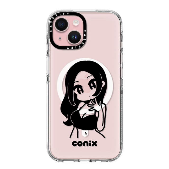 conix x CASETiFY iPhone 15 Case Portraiture Clear Clear Case MagSafe Compatible Girl'23 Mother's Day conix x CASETiFY iPhone 15 Case Portraiture Clear Clear Case MagSafe Compatible Girl'23 Mother's Day
