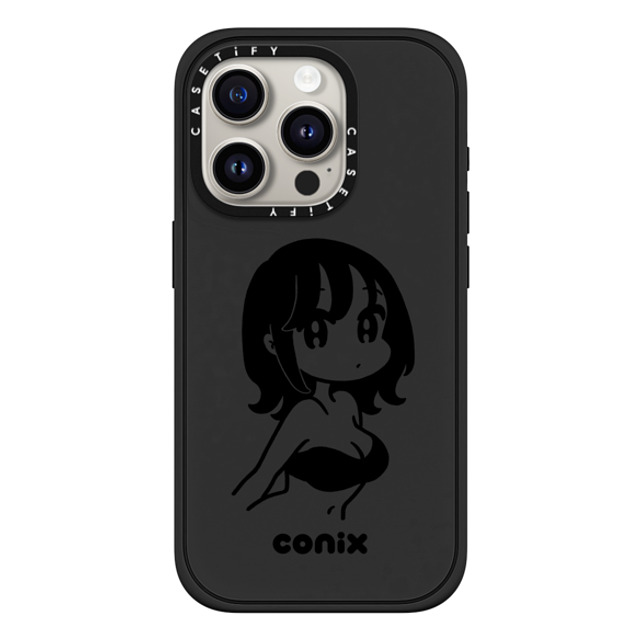 conix x CASETiFY iPhone 15 Pro Case Portraiture マットブラック Impact Case MagSafe Compatible Girl '22 Mother's Day conix x CASETiFY iPhone 15 Pro Case Portraiture マットブラック Impact Case MagSafe Compatible Girl '22 Mother's Day