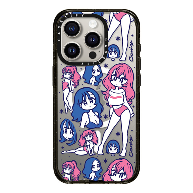 conix x CASETiFY iPhone 15 Pro ケース Portraiture ブラック インパクトケース MagSafe対応 Flakes Back to School conix x CASETiFY iPhone 15 Pro ケース Portraiture ブラック インパクトケース MagSafe対応 Flakes Back to School