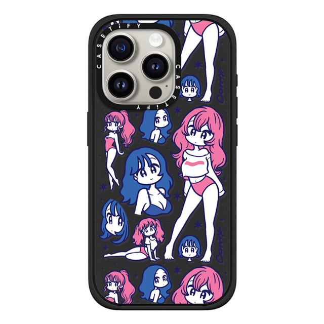 conix x CASETiFY iPhone 15 Pro ケース Portraiture マットブラック インパクトケース MagSafe対応 Flakes Back to School conix x CASETiFY iPhone 15 Pro ケース Portraiture マットブラック インパクトケース MagSafe対応 Flakes Back to School