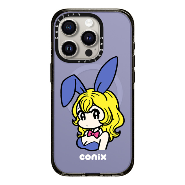 conix x CASETiFY iPhone 15 Pro Case Portraiture ブラック インパクトケース MagSafe対応 Bunny Mother's Day conix x CASETiFY iPhone 15 Pro Case Portraiture ブラック インパクトケース MagSafe対応 Bunny Mother's Day