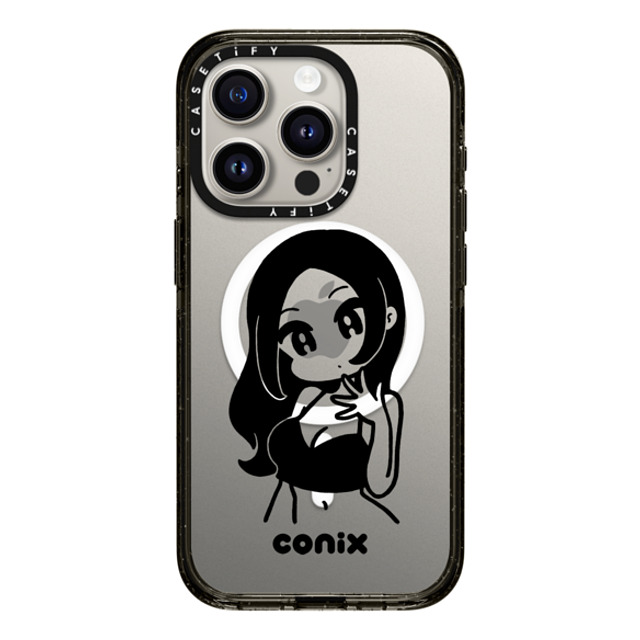 conix x CASETiFY iPhone 15 Pro Case Portraiture Black Impact Case MagSafe Compatible Girl'23 Mother's Day conix x CASETiFY iPhone 15 Pro Case Portraiture Black Impact Case MagSafe Compatible Girl'23 Mother's Day