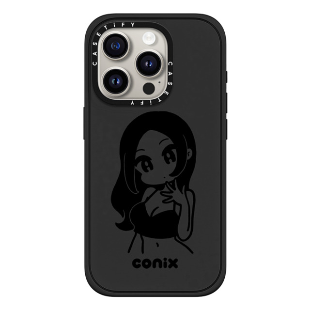 conix x CASETiFY iPhone 15 Pro Case Portraiture マットブラック Impact Case MagSafe Compatible Girl'23 Mother's Day conix x CASETiFY iPhone 15 Pro Case Portraiture マットブラック Impact Case MagSafe Compatible Girl'23 Mother's Day