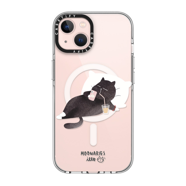 moonariesillo x CASETiFY iPhone 13 ケース クリア クリア ケース MagSafe対応 Life after work by Moonaries illo