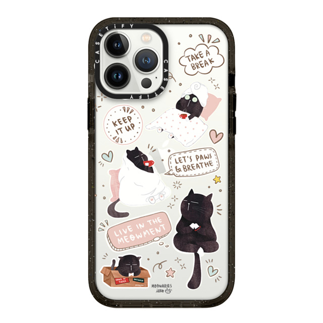 moonariesillo x CASETiFY iPhone 13 Pro Max ケース Cat,Animal ブラック インパクトケース Self care is health care sticker case by Moonaries illo Back to School moonariesillo x CASETiFY iPhone 13 Pro Max ケース Cat,Animal ブラック インパクトケース Self care is health care sticker case by Moonaries illo Back to School
