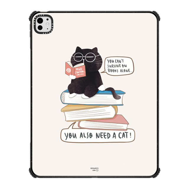 "moonariesillo x CASETiFY iPad Pro 13" (M4) ブラック iPad インパクト ケース You can't survive on books alone. Back to School" "moonariesillo x CASETiFY iPad Pro 13" (M4) ブラック iPad インパクト ケース You can't survive on books alone. Back to School"