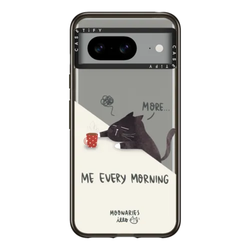 Pixel 8 - Me every morning by Moonaries illo