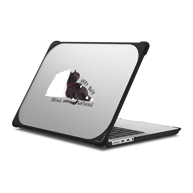 moonariesillo x CASETiFY MacBook Pro 14-inch (M1 - M4) Cat,Animal Black バウンス ケース Very busy doing nothing by Moonaries illo Father's Day moonariesillo x CASETiFY MacBook Pro 14-inch (M1 - M4) Cat,Animal Black バウンス ケース Very busy doing nothing by Moonaries illo Father's Day