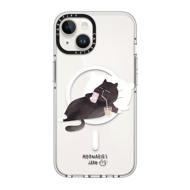 moonariesillo x CASETiFY iPhone 14 ケース クリア クリア ケース MagSafe対応 Life after work by Moonaries illo