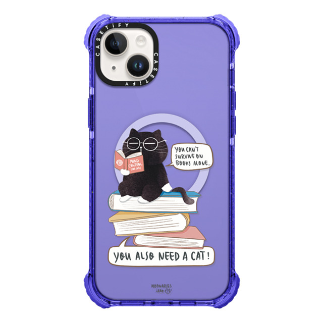 moonariesillo x CASETiFY iPhone 14 Plus ケース Peri Purple ウルトラ インパクトケース MagSafe 対応 You can't survive on books alone. Father's Day moonariesillo x CASETiFY iPhone 14 Plus ケース Peri Purple ウルトラ インパクトケース MagSafe 対応 You can't survive on books alone. Father's Day