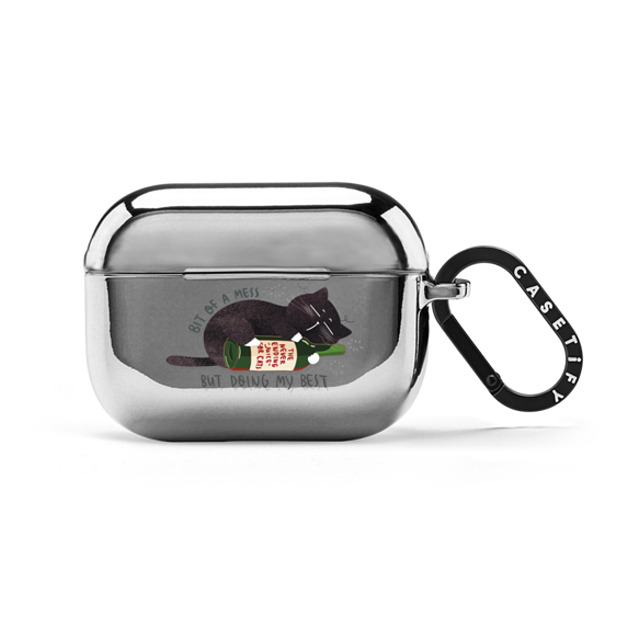 moonariesillo x CASETiFY AirPods Pro シルバー ミラー ケース Bit of a mess but doing my best Back to School moonariesillo x CASETiFY AirPods Pro シルバー ミラー ケース Bit of a mess but doing my best Back to School