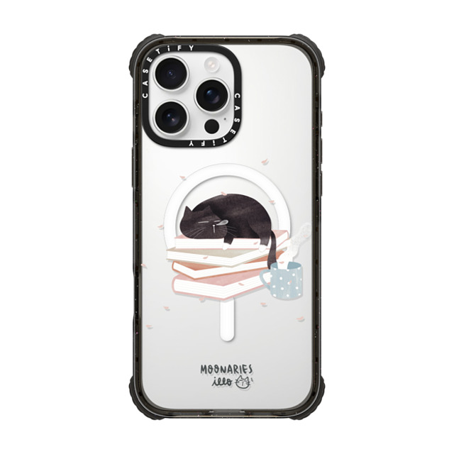 moonariesillo x CASETiFY iPhone 16 Pro Max Case Cat,Animal Black ウルトラ インパクトケース MagSafe 対応 Book cat by Moonaries illo Mother's Day moonariesillo x CASETiFY iPhone 16 Pro Max Case Cat,Animal Black ウルトラ インパクトケース MagSafe 対応 Book cat by Moonaries illo Mother's Day