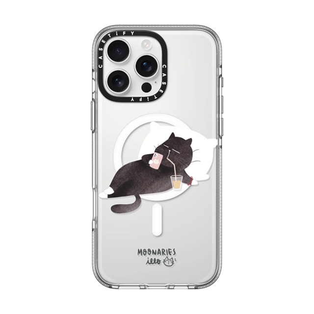 moonariesillo x CASETiFY iPhone 16 Pro Max ケース クリア クリア ケース MagSafe対応 Life after work by Moonaries illo