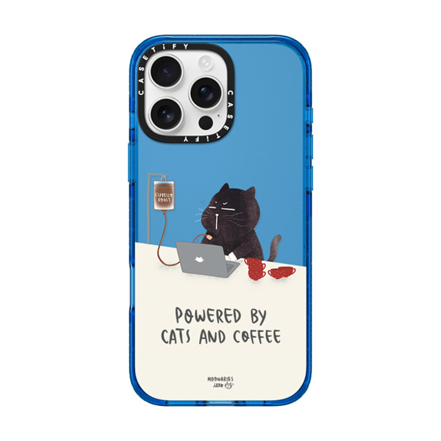 moonariesillo x CASETiFY iPhone 16 Pro Max Case スカイブルー Impact Case Powered by cats and coffee by Moonaries illo moonariesillo x CASETiFY iPhone 16 Pro Max Case スカイブルー Impact Case Powered by cats and coffee by Moonaries illo