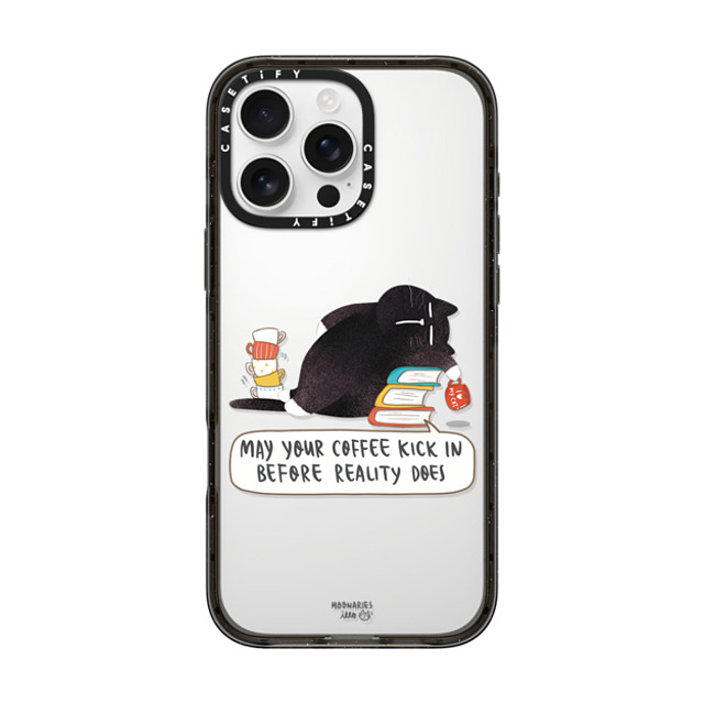 moonariesillo x CASETiFY iPhone 16 Pro Max Case Black Impact Case May your coffee kick in before reality does Mother's Day moonariesillo x CASETiFY iPhone 16 Pro Max Case Black Impact Case May your coffee kick in before reality does Mother's Day