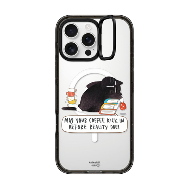 moonariesillo x CASETiFY iPhone 16 Pro Max ケース ブラック インパクトリングスタンドケース MagSafe対応 May your coffee kick in before reality does Back to School moonariesillo x CASETiFY iPhone 16 Pro Max ケース ブラック インパクトリングスタンドケース MagSafe対応 May your coffee kick in before reality does Back to School