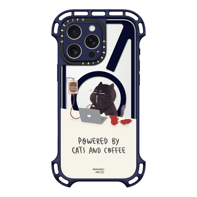 moonariesillo x CASETiFY iPhone 16 Pro Max Case インディゴ ウルトラ バウンスケース MagSafe対応 Powered by cats and coffee by Moonaries illo moonariesillo x CASETiFY iPhone 16 Pro Max Case インディゴ ウルトラ バウンスケース MagSafe対応 Powered by cats and coffee by Moonaries illo