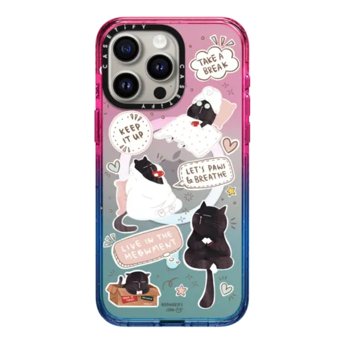 iPhone 15 Pro Max - Self care is health care sticker case by Moonaries illo