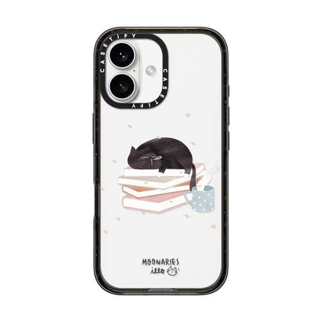 moonariesillo x CASETiFY iPhone 16 Case Cat,Animal Black Impact Case Book cat by Moonaries illo Mother's Day moonariesillo x CASETiFY iPhone 16 Case Cat,Animal Black Impact Case Book cat by Moonaries illo Mother's Day