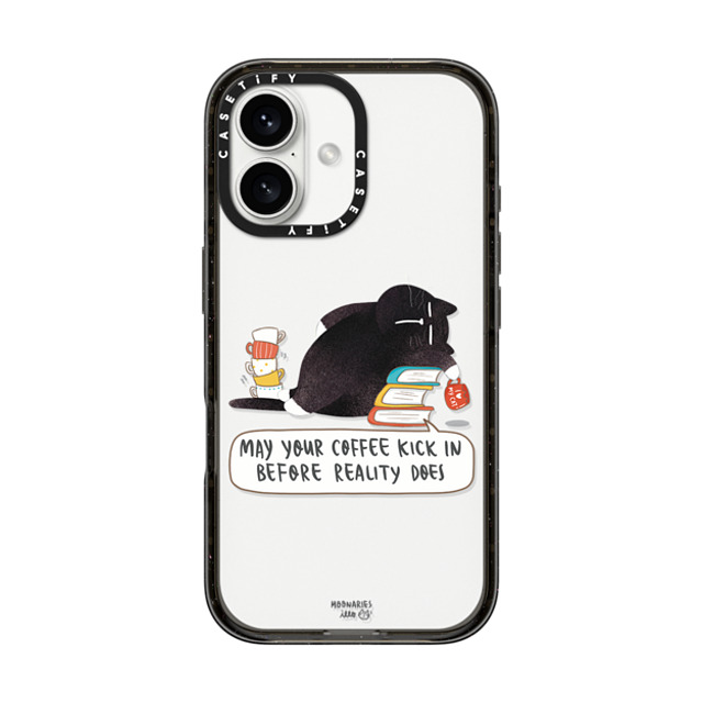 moonariesillo x CASETiFY iPhone 16 Case Black Impact Case May your coffee kick in before reality does Mother's Day moonariesillo x CASETiFY iPhone 16 Case Black Impact Case May your coffee kick in before reality does Mother's Day