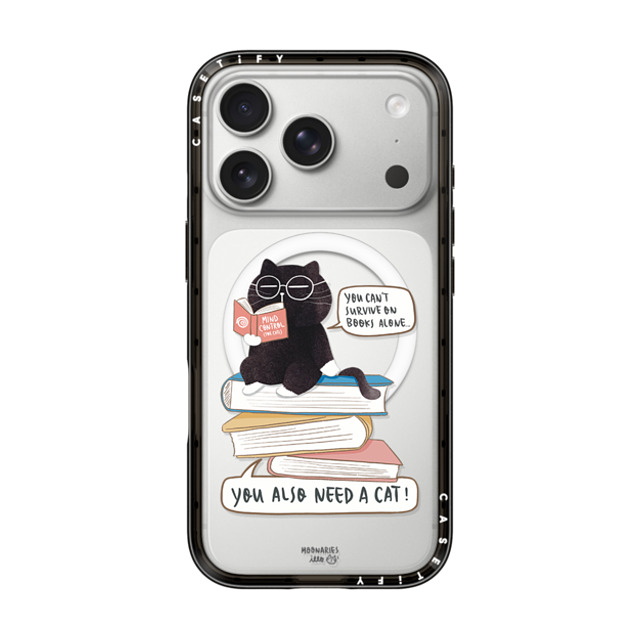 moonariesillo x CASETiFY iPhone 17 Pro Case Black コンパクトケース MagSafe対応 You can't survive on books alone... moonariesillo x CASETiFY iPhone 17 Pro Case Black コンパクトケース MagSafe対応 You can't survive on books alone...