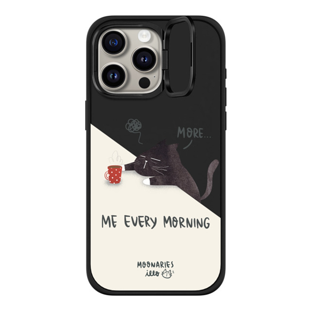 moonariesillo x CASETiFY iPhone 15 Pro Max Case Cat,Animal マットブラック インパクトリングスタンドケース MagSafe対応 Me every morning by Moonaries illo Mother's Day moonariesillo x CASETiFY iPhone 15 Pro Max Case Cat,Animal マットブラック インパクトリングスタンドケース MagSafe対応 Me every morning by Moonaries illo Mother's Day